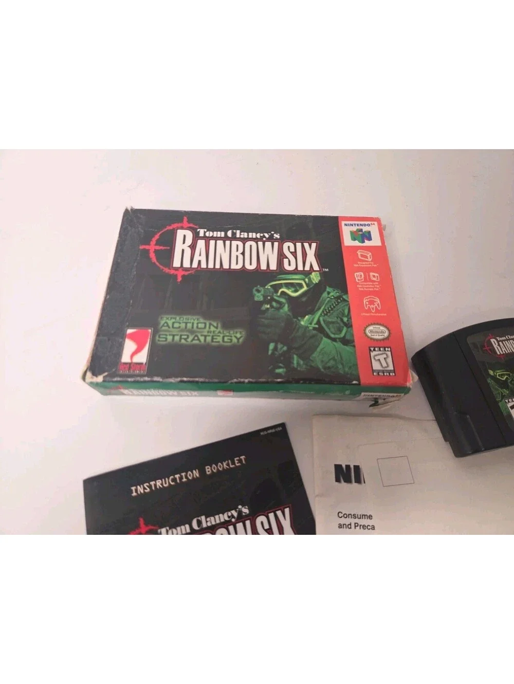 Tom Clancy's Rainbow Six Nintendo 64 CIB W/ Inserts